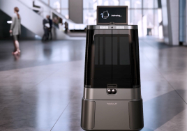 현대차·기아, 스스로 엘리베이터 탑승하는 배송로봇 '달이 딜리버리' 공개
