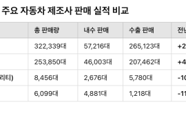 국산차 4사..현대차∙기아 안정적 판매, 르노∙KGM 전년 동월 대비 감소